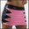ROSA Top / Mini Rock Wetlook Marke SM-Design skirt jupe