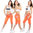 Boyfriend Capri Jeans Hose crazy-chris orange Shorts Vintage