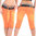 Boyfriend Capri Jeans Hose Vintage orange leopard Shorts