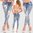 Exklusive limited Edition Jeans NR 5 Goldperlen Pailletten bestickt Damen Hose