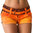 Jeans Hotpants im Sport Look happy orange Marke Crazy-Chris XS S
