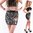 Glamour silber Steine Mini Rock Stretch Skirt