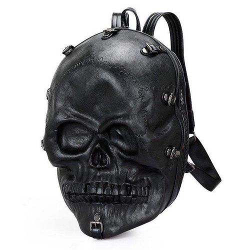 3 D Totenkopf Rucksack schwarz Fantasy Skull Bag Tasche Gothik