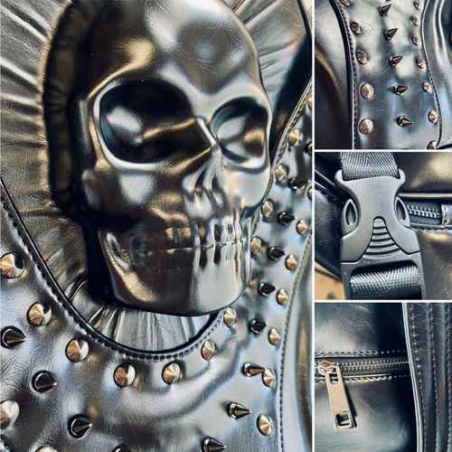 Skull Bag Totenkopf Tasche Unisex Punk Rucksack Gothic Fantasy