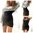 Mini Dress mit SHirt Rücken offen & schwarzes hot  2 Teile 32 34 36