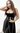 Set 2 Teile weisse kurze Bolero Bluse schwarzes Kleid elegant Dress