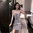 Pailletten Glamour Mini Kleid sexy glitzer Kleid silber schwarz Party Dress