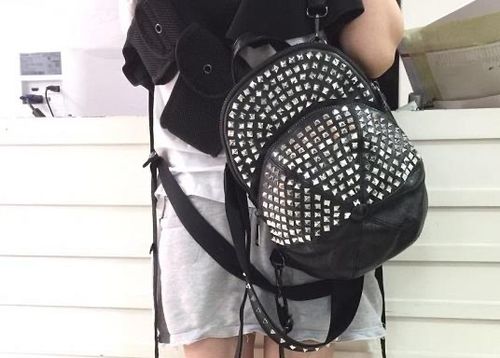 Trend Nieten Tasche im Capi Style Rucksack Bag
