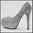 High heels Crazy-Chris Vintage Damen Pumps Glamour Steine silber