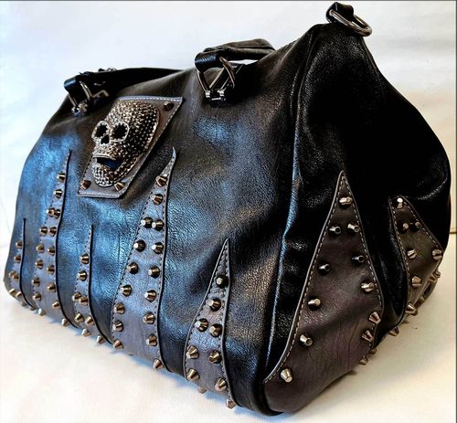 Totenkopf Tasche XL Nieten Fantasy Skull Bag